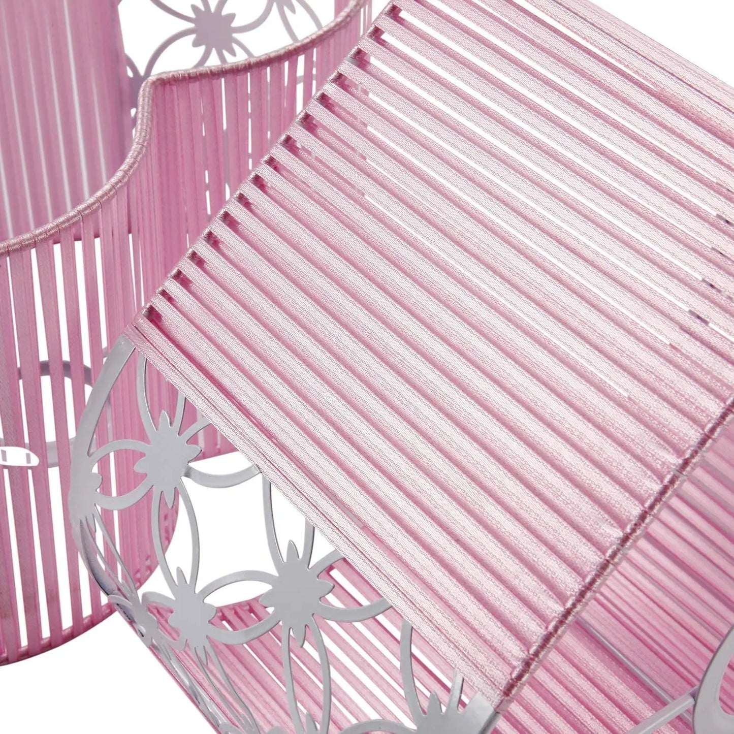 Modern Pink Chandelier Girls Room Flush Mount Ceiling Light Fixtures Heart-Shaped 3-Light Pink Ceiling Lamp for Bedroom Living Room