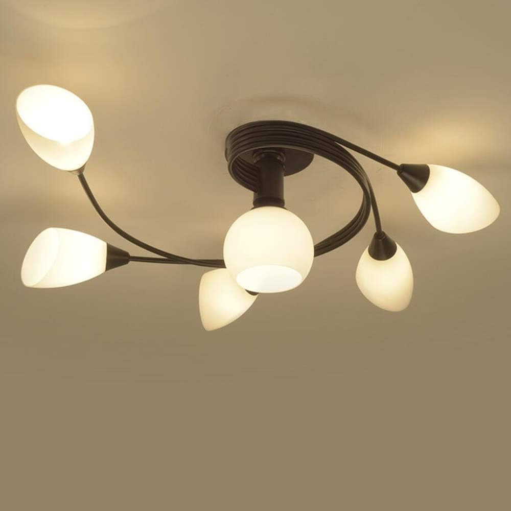 Joypeach Rustic Style LED Flush Mount Ceiling Lights, Creative Living Room Ceiling Lamp, Bedroom Ceiling Lamp, Ceiling Lamp for Dinning Room (110V)