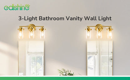 3 Light Gold Bathroom Vanity Light-HHVL04D