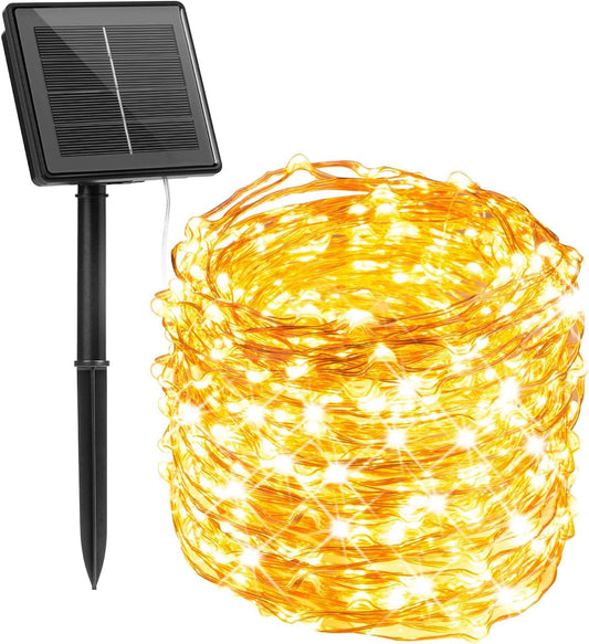 33Ft 100 LED Outdoor Solar Fairy Lights