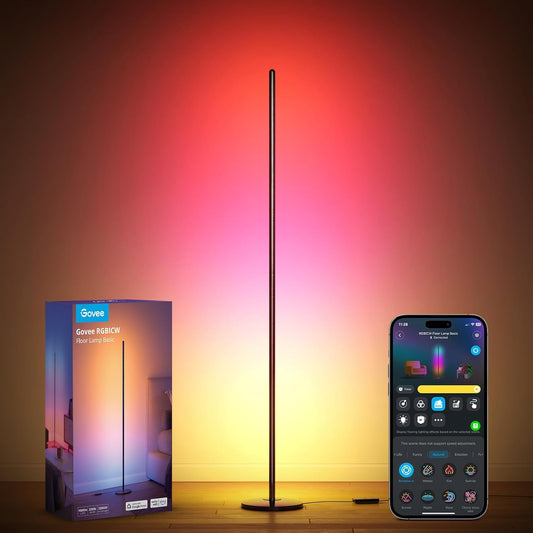 RGBIC Modern Floor Lamp with Music Sync