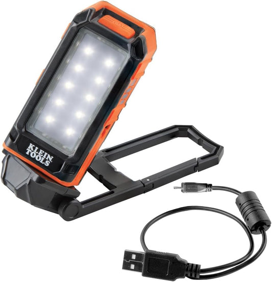 Rechargeable Flashlight / Worklight with Kickstand and Carabiner