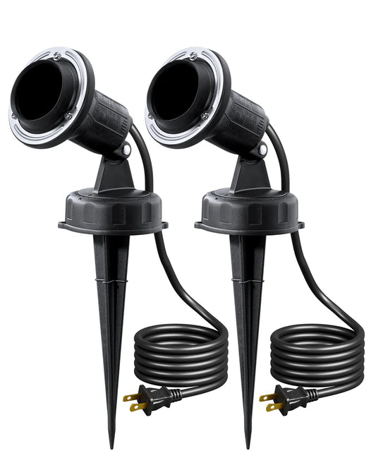 120V 180° Adjustable Outdoor Spotlights (2 Pack)-WHGSL15A