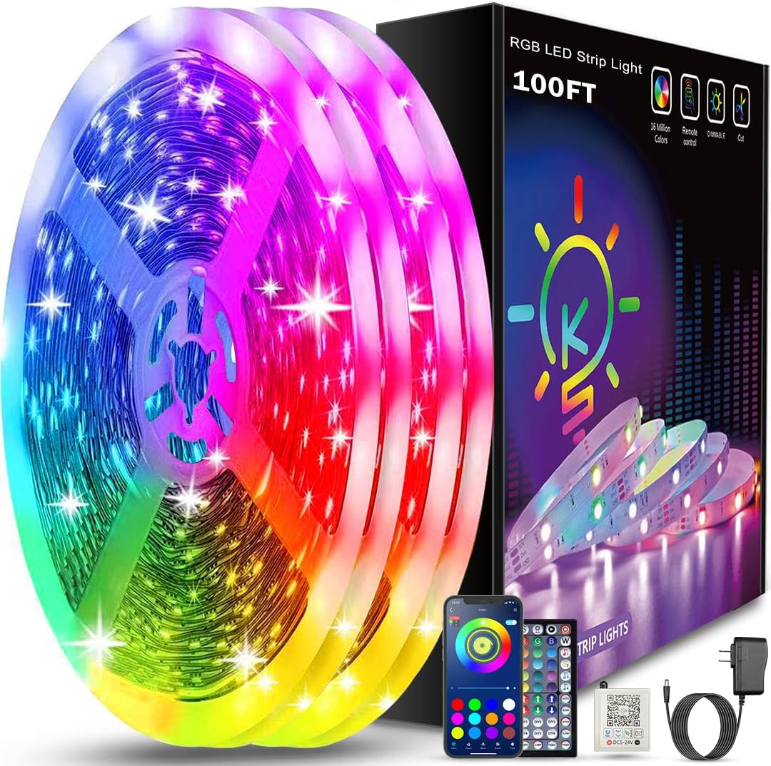 100ft Sync Color Changing RGB Led Light Strip