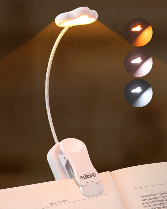 EDISHINE USB Rechargeable Dimmable Book Light with 3 Color Modes