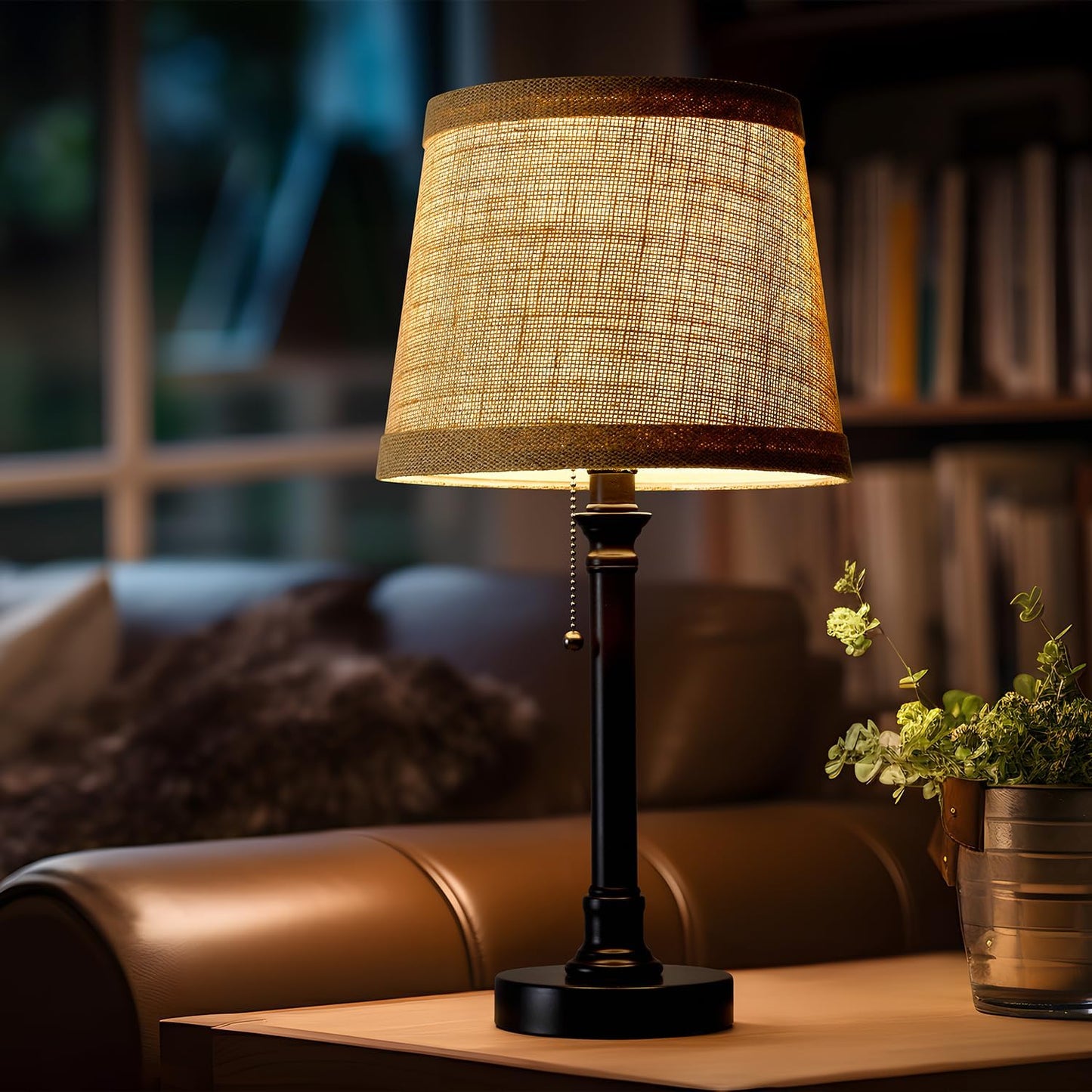 19.5" Small Table Lamp for Bedroom