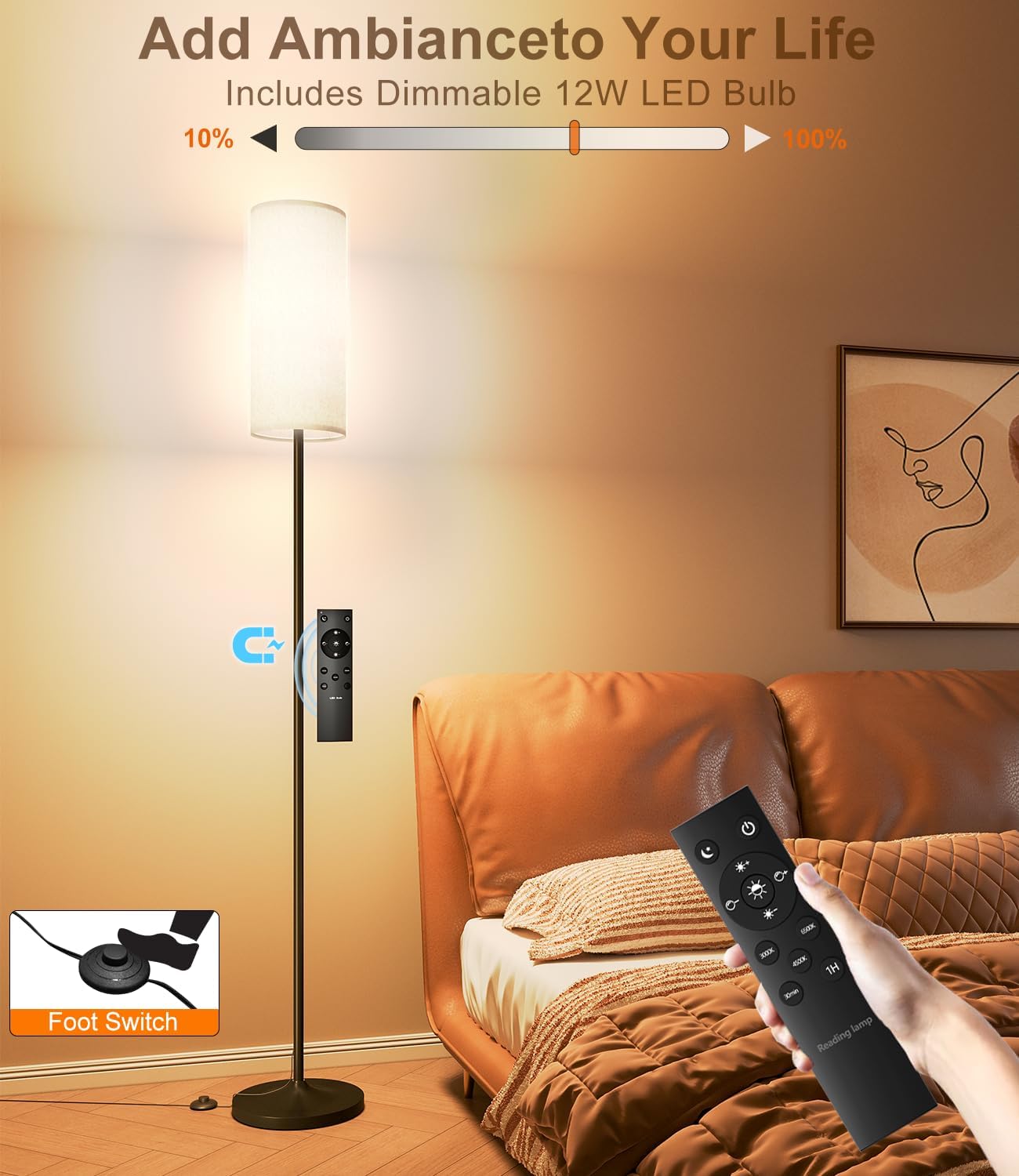 LED Floor Lamp for Living Room