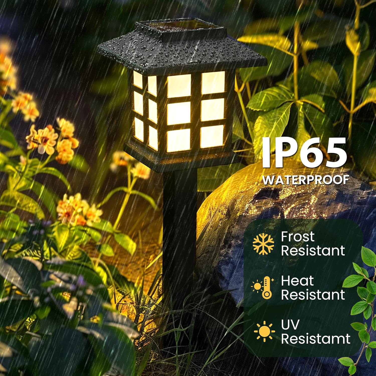 12 Pack LED Solar Lights Outdoor Waterproof