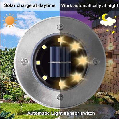 Upgraded Outdoor Garden Waterproof Bright in-Ground Lights