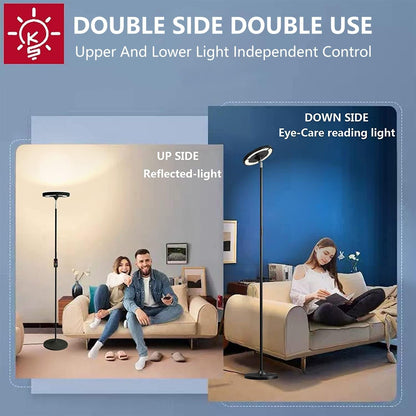 Double Side Lighting Led Floor Lamp with Remote Smart App