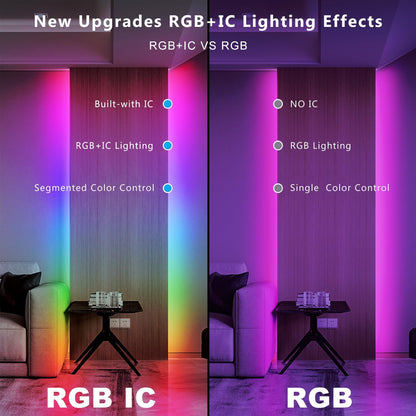 DIY Multiple Color Changing RGBIC LED Strip Lights