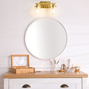 2-Light Gold Bathroom Vanity Light-HHVL04E