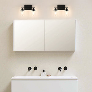 Matte Black Bathroom Light Fixtures-HHVL01B