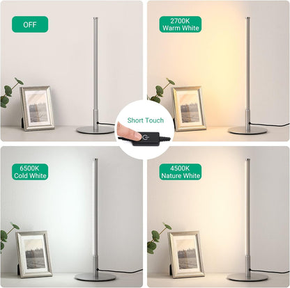 Minimalist Bedside Lamp with 3 Dimmable Color Temperature