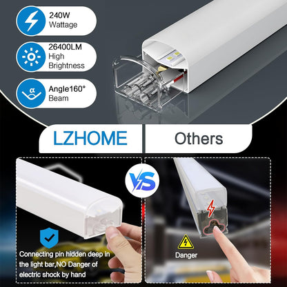 26400LM Super Bright Car Detailing Ceiling LED Shop Light for Warehouse Workshop Gym