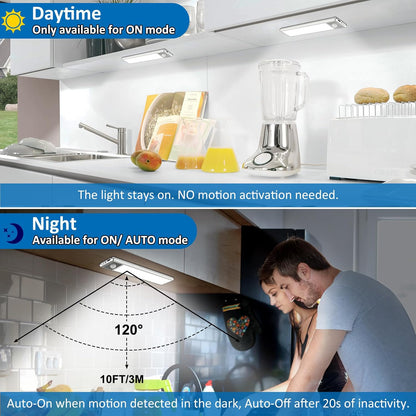 2-Pack, 30-LED Motion Sensor Under Cabinet Lights