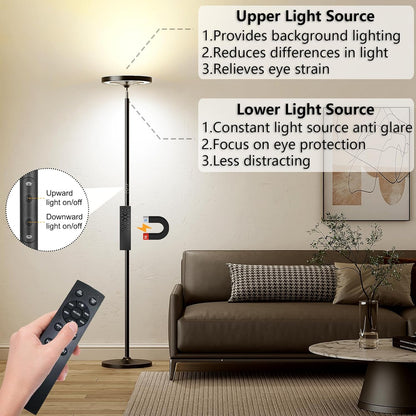 Double Side Lighting Led Floor Lamp with Remote Smart App