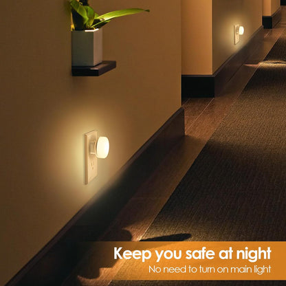 LED Night Lights Plug into Wall 5-Pack with Light Sensors