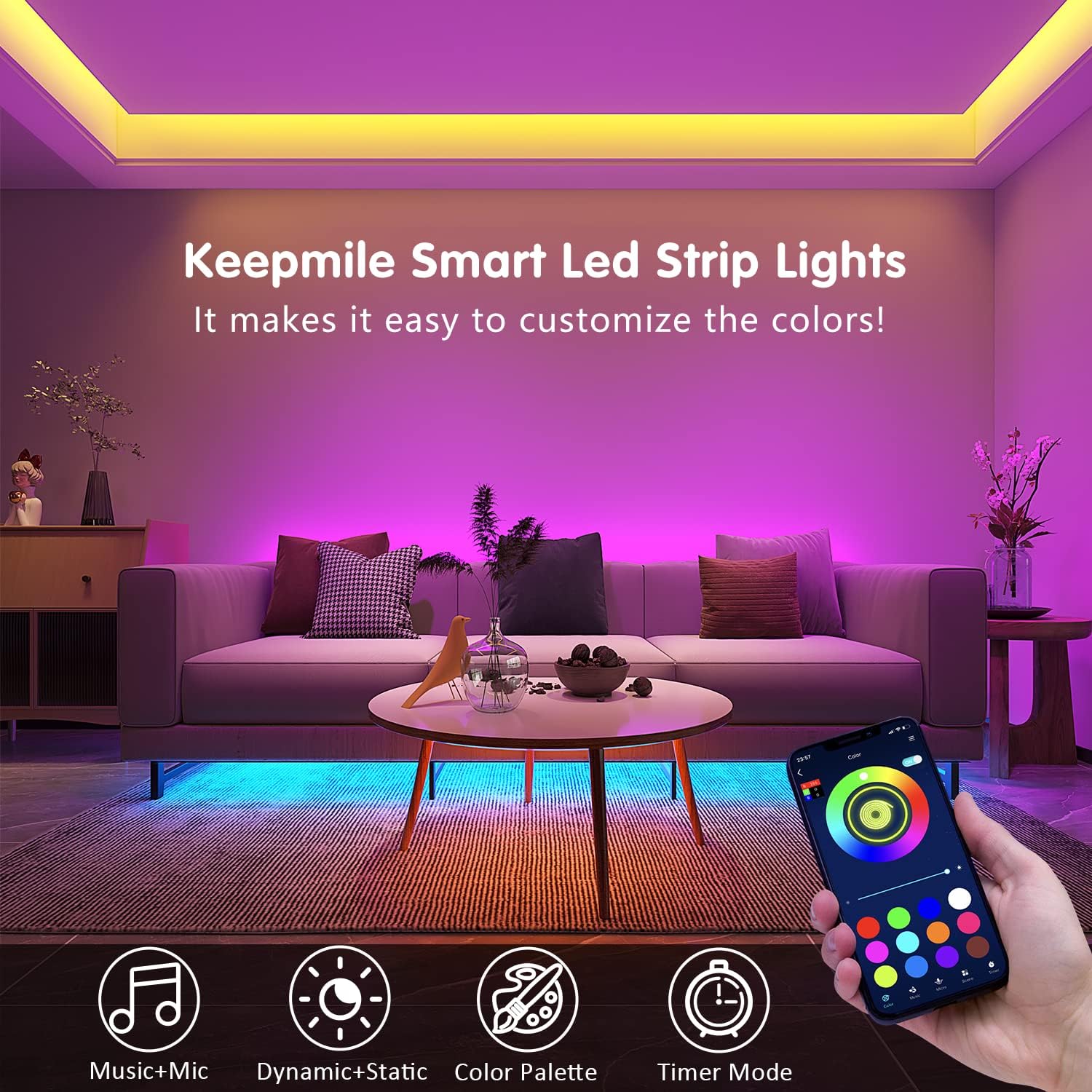 100ft Sync Color Changing RGB Led Light Strip