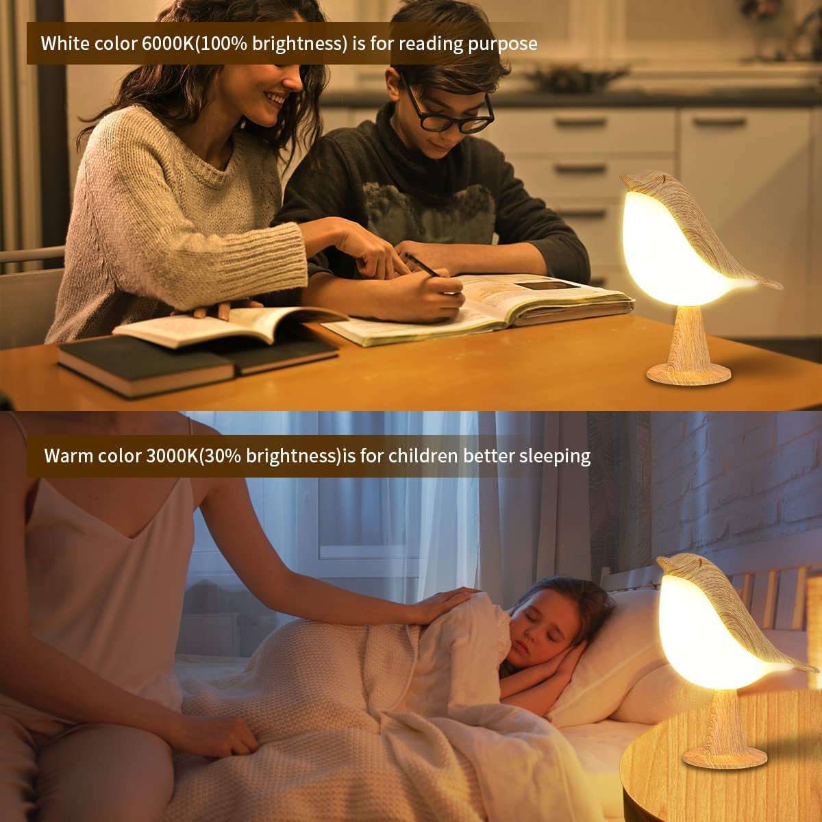 4U Small Cordless LED Table Lamp Touch Sensor, Bedside Lamp Night Light with Touch Dimmer,3 Level Brightness Nightstand Lamps, Rechargered Desk Lamp for Bedroom, Home, Office, College Dorm Room