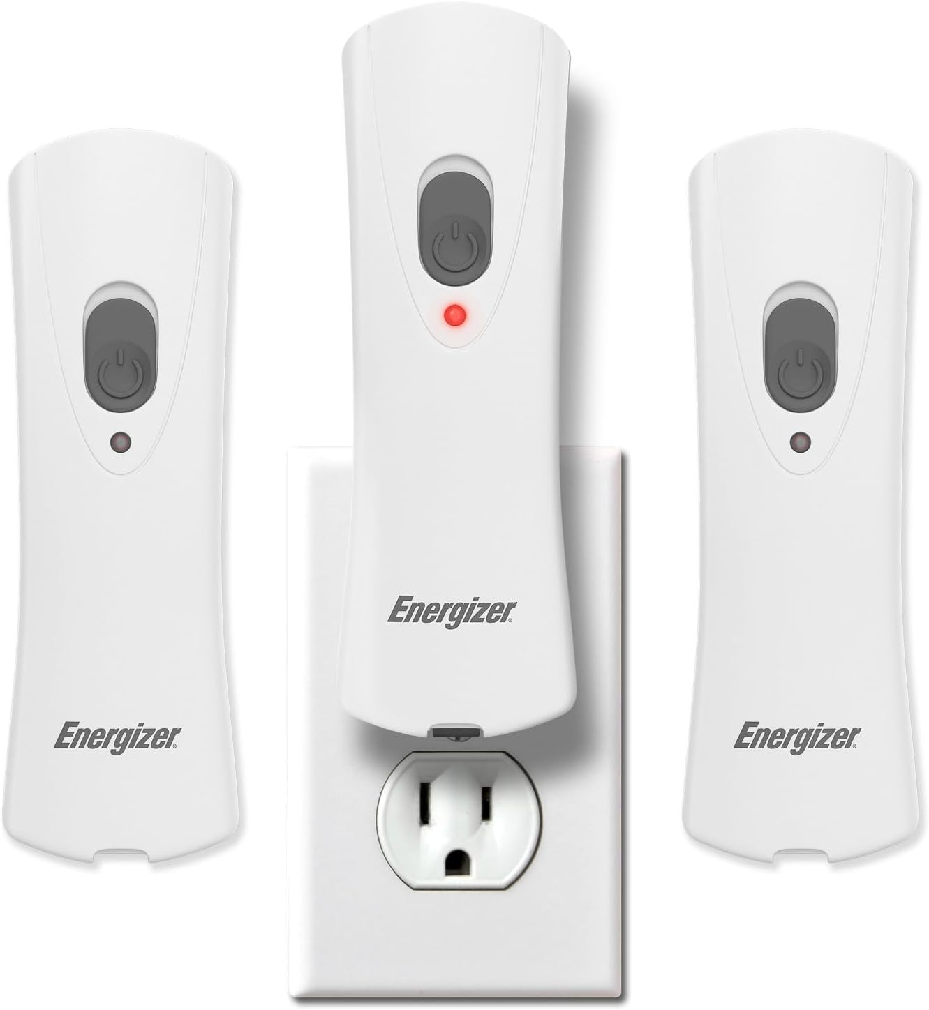 3 Pack Weatheready Rechargeable Handheld Light - Plug-in LED Emergency Flashlight