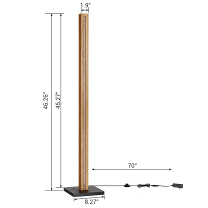 3000K Wood Corner Stick Floor Lamp