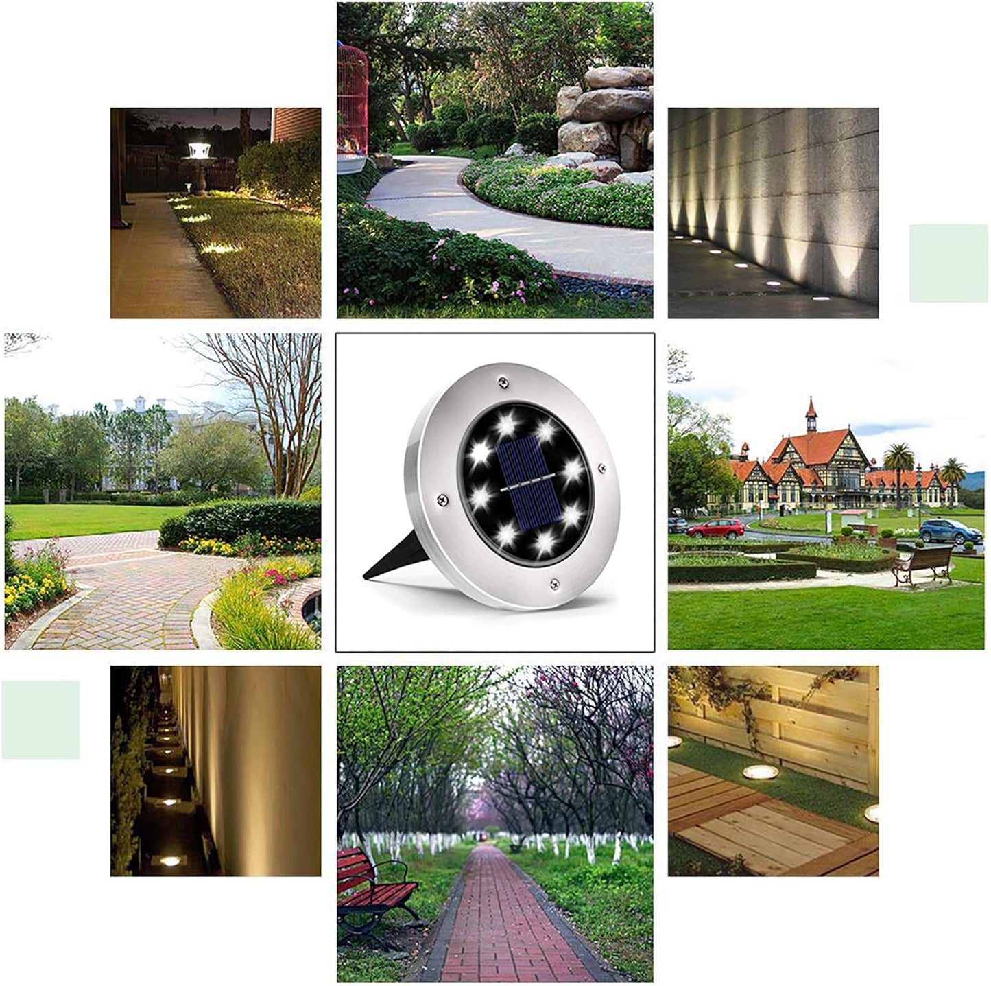 Solar Garden Lights Landscape Lighting for Patio Pathway