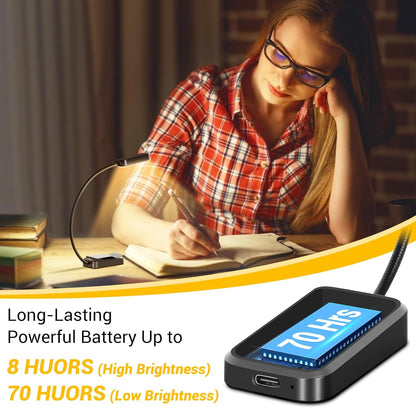 2 Pack Rechargeable Reading Lights for Books