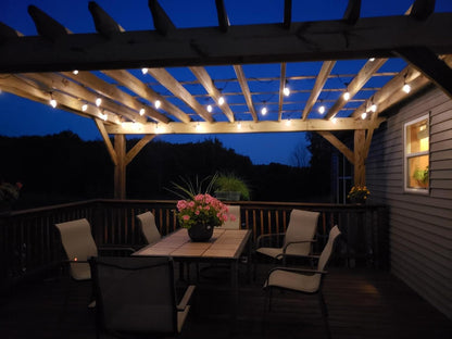 27 ft Commercial Grade Waterproof Patio Lights