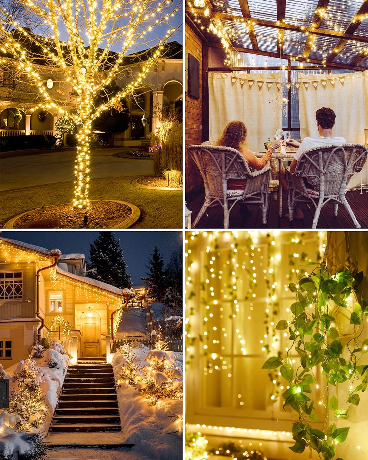 33Ft 100 LED Outdoor Solar Fairy Lights