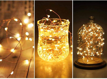 200 LED 66 FT Copper Fairy String Lights 8 Modes LED