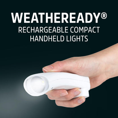 3 Pack Weatheready Rechargeable Handheld Light - Plug-in LED Emergency Flashlight