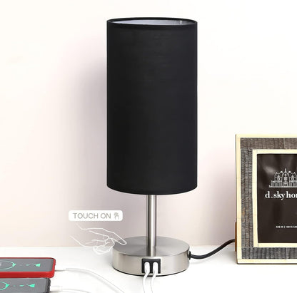 DreamHolder Table Lamp with 3 USB Ports, AC Outlet, Phone Charge