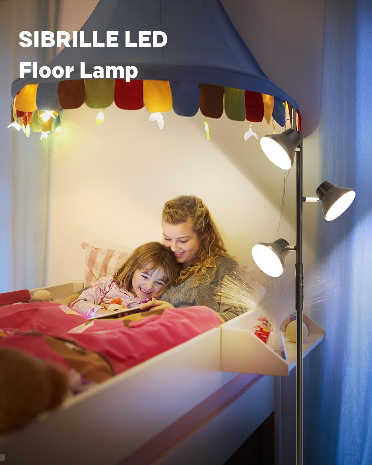 LED Floor Lamp, Matte Black theluminousdecor