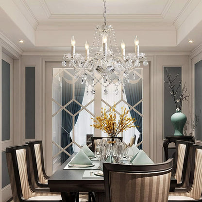 Saint Mossi 5 Light Crystal Chandelier - Modern K9 Glass - Clear