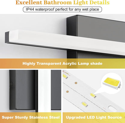 LED Bathroom Vanity Light Bar - Cool White 6000K, 9W