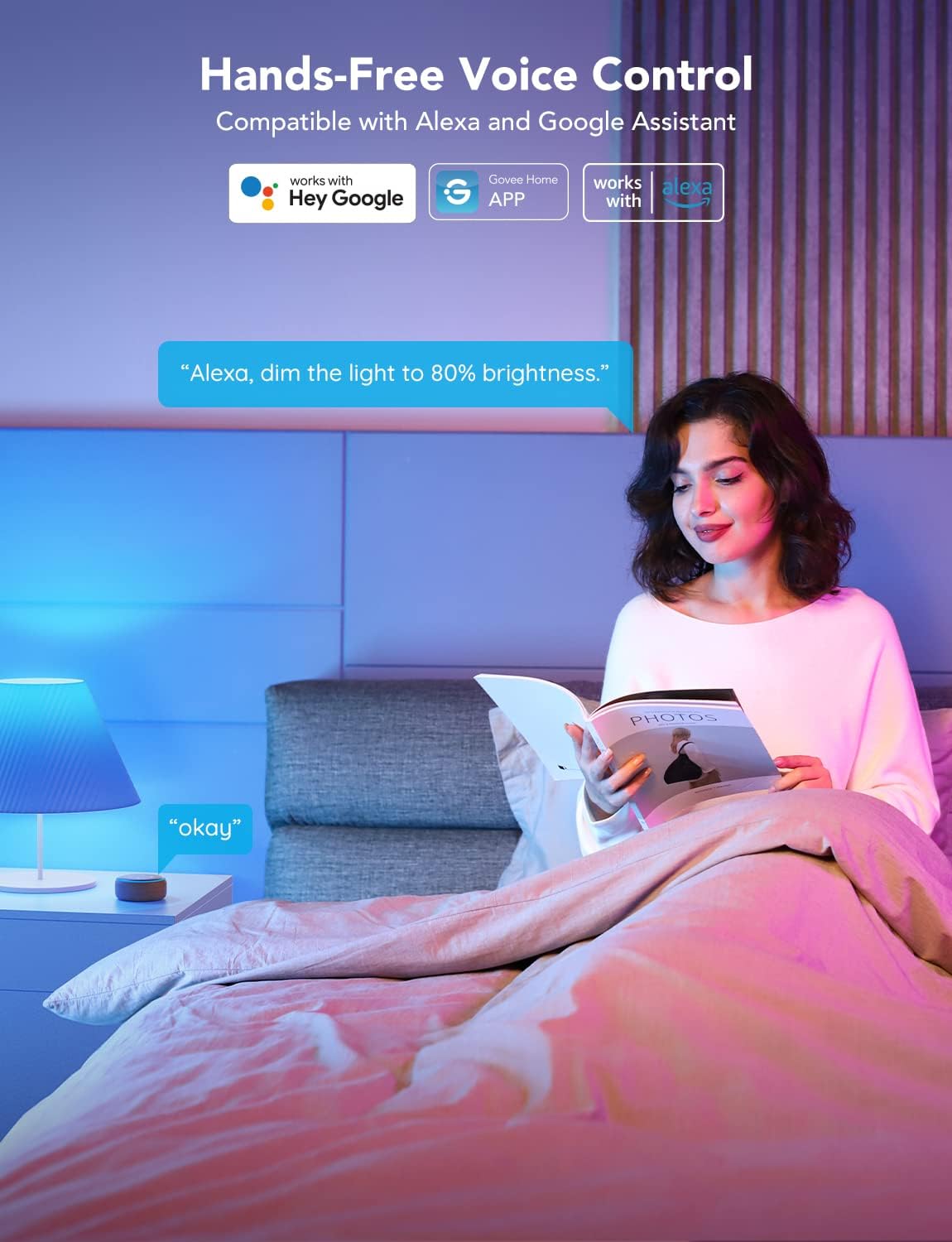 LED Smart Light Bulbs - 1000LM, Color Changing, Wi-Fi & Bluetooth