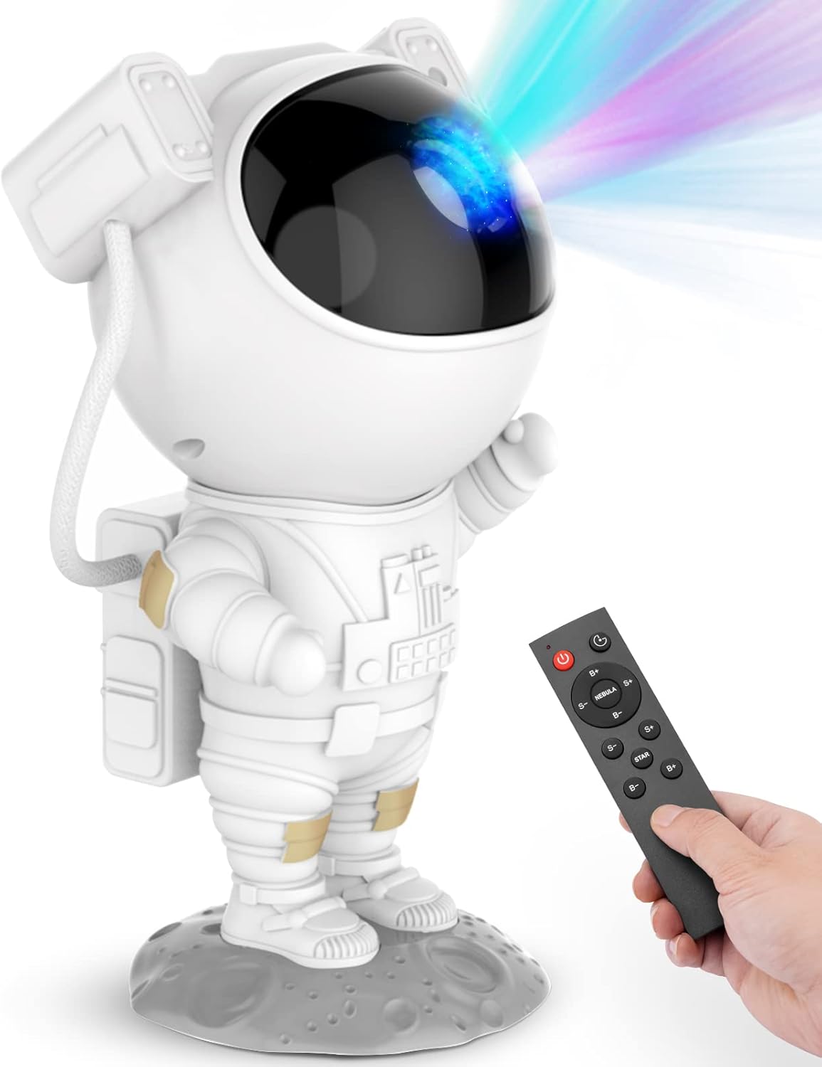 Star Projector Galaxy Night Light | Astronaut Space | Timer & Remote