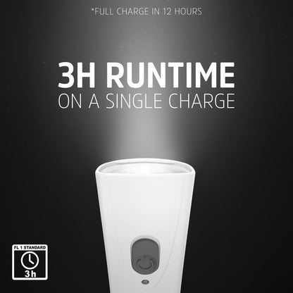 3 Pack Weatheready Rechargeable Handheld Light - Plug-in LED Emergency Flashlight