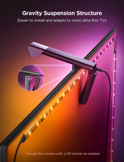 Govee TV Backlight 3 Lite - RGBICW Wi-Fi LED Strip Lights with Camera