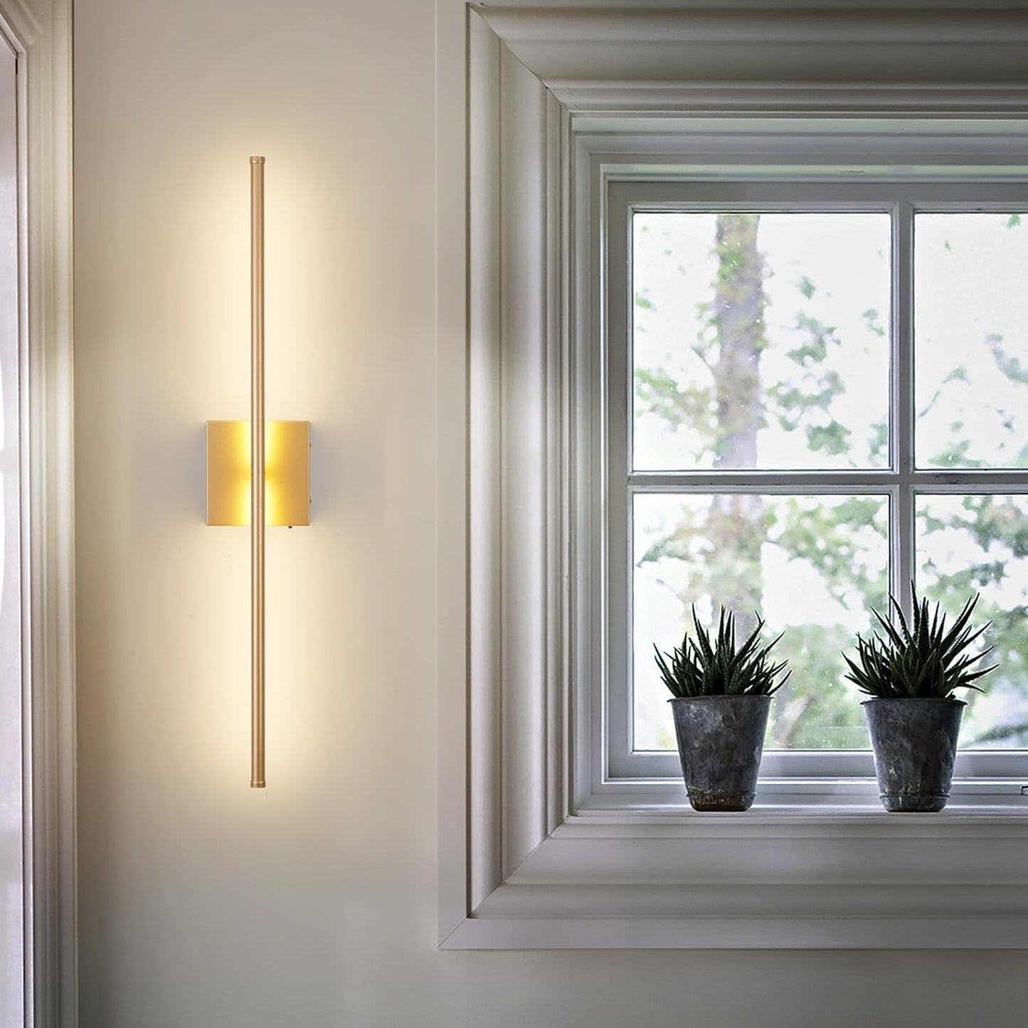 3000K LED Gold Wireless Wall Light