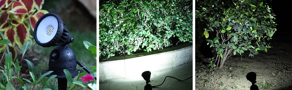 120V Warm White LED Spotlight with Dusk to Dawn Light Sensor & 3ft Extension Cord-HGSL04A