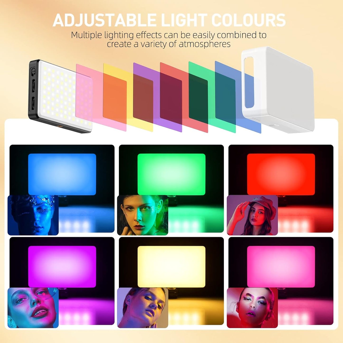 120 LED Selfie Light | 5000mAh Rechargeable | 3 Light Modes