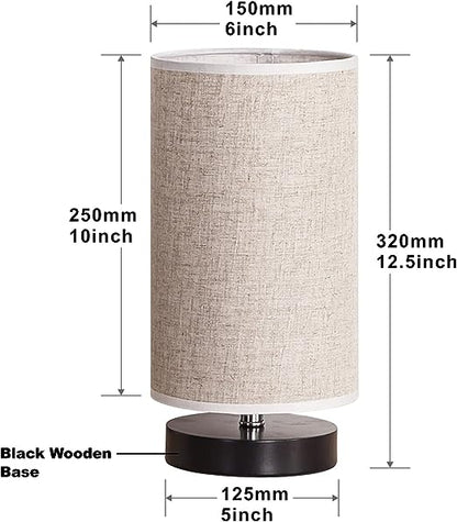 Cylinder Base Nightstand Table Lamp theluminousdecor