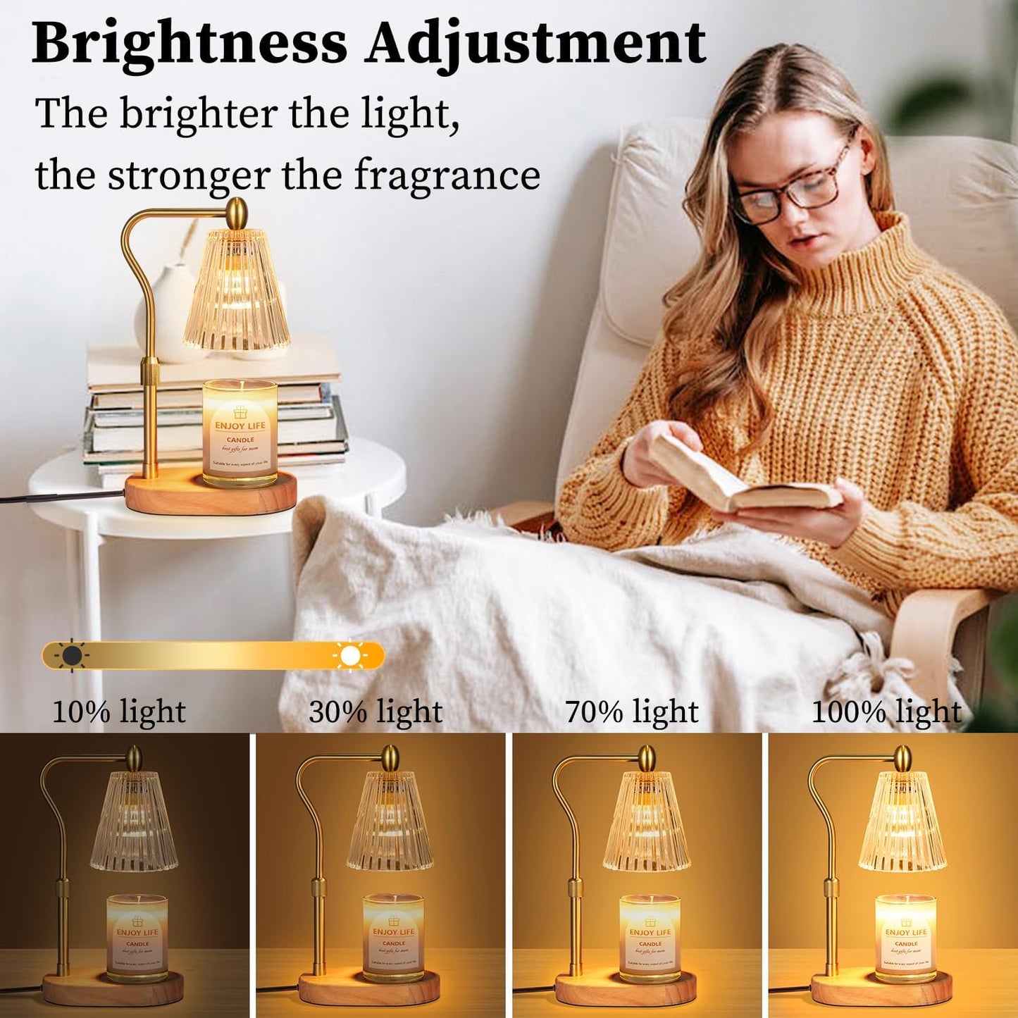 Candle Warmer Lamp Romantic Valentine’s Day Candles for Gifts & Home Decor