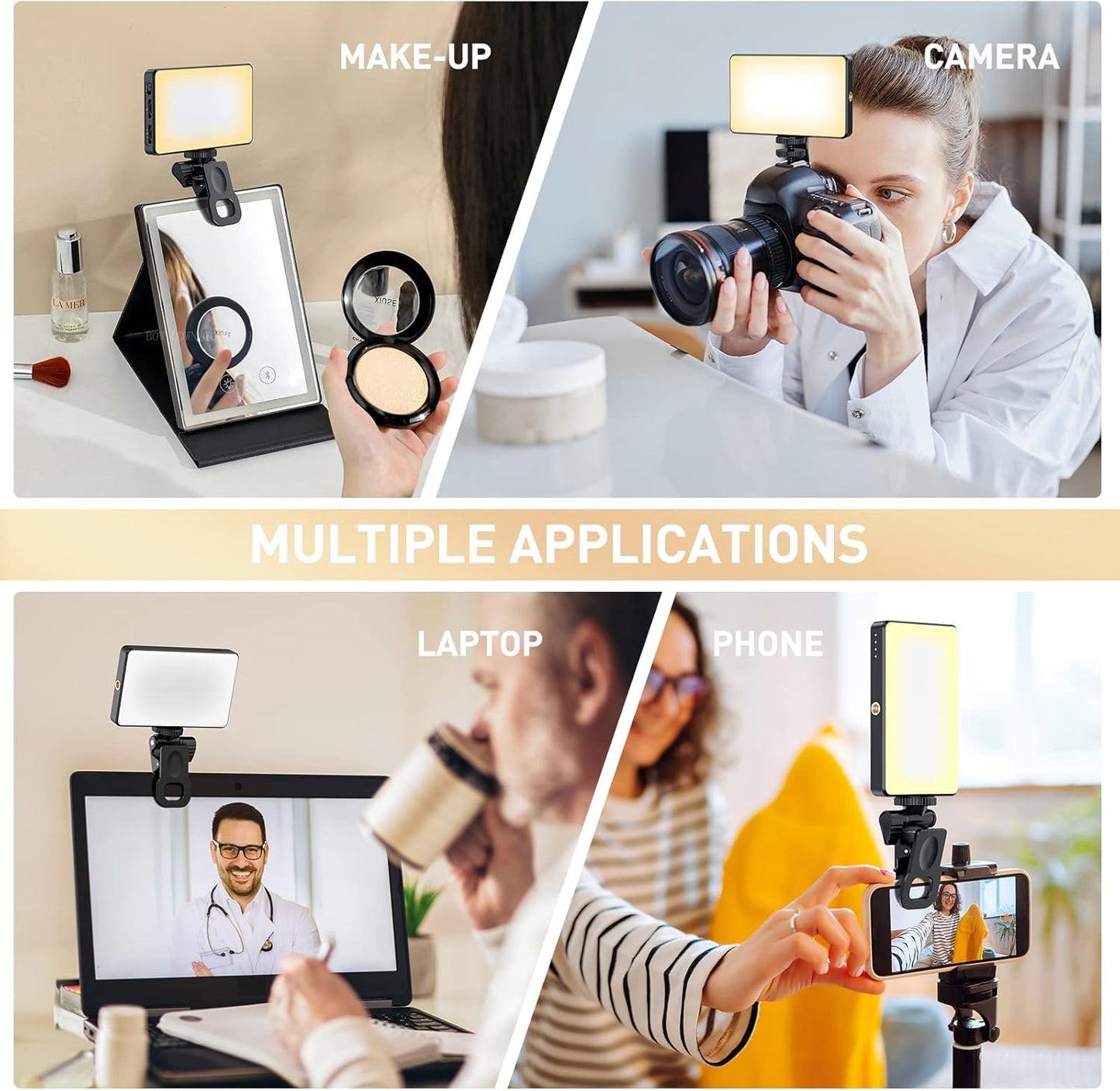 120 LED Selfie Light | 5000mAh Rechargeable | 3 Light Modes