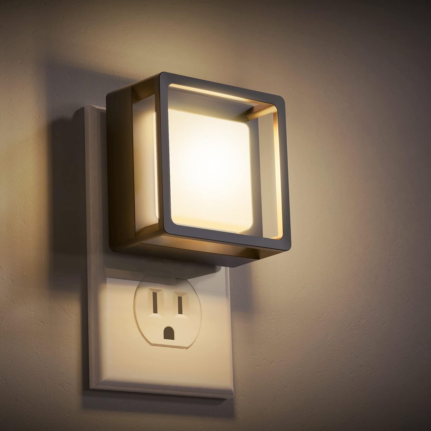 LED Night Light Plug in [2 Pack] | Dimmable | Dusk-to-Dawn Sensor