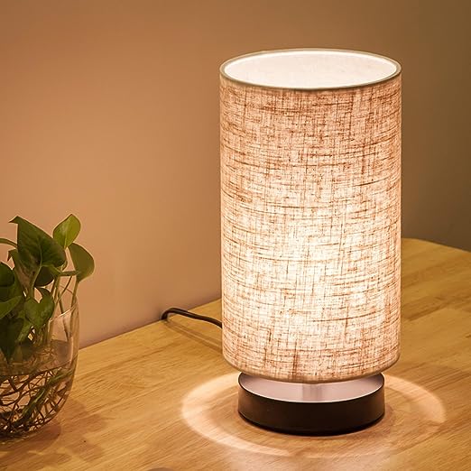 Cylinder Base Nightstand Table Lamp theluminousdecor