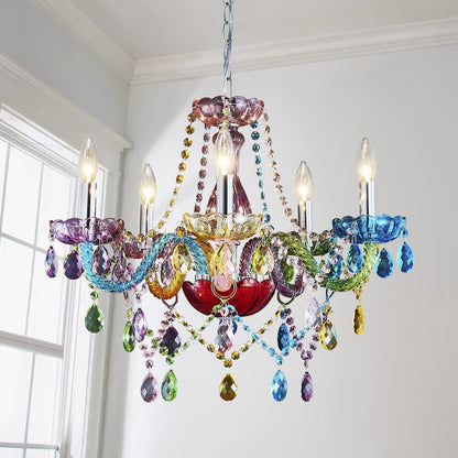 Saint Mossi 5 Light Crystal Chandelier - Modern K9 Glass - Clear