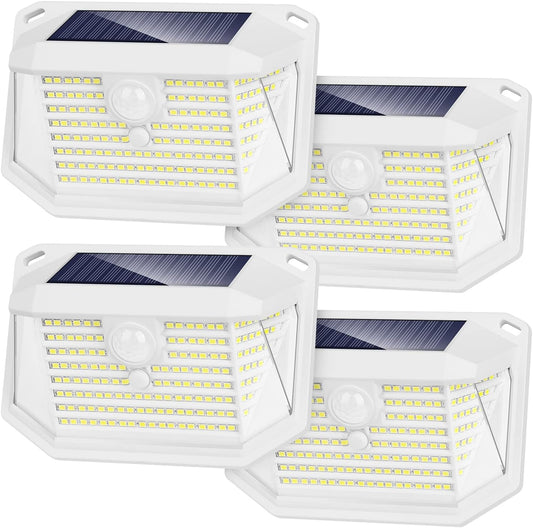 4-Pack LEDs Motion Sensor Solar Outdoor Lights theluminousdecor